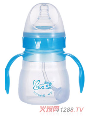 大耳朵弧形硅膠奶瓶140ml