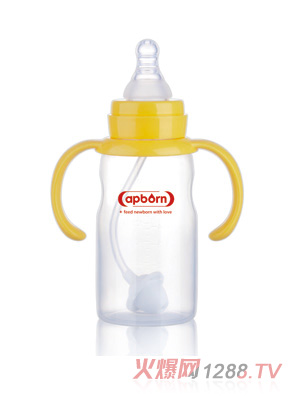愛哺生240ml好順暢標準PP奶瓶（握把吸管）