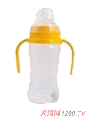 晶玉寶貝300ml寬口徑雙柄PP自動(dòng)奶瓶