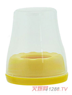 好可愛標(biāo)口奶瓶牙蓋組黃色