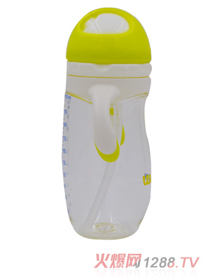 喂嗨皮300ml旋轉(zhuǎn)蘑菇頭PA學飲杯綠色