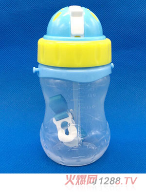 保利星210ML藍色帶背帶水杯