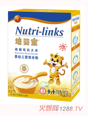 培嬰寶核桃有機(jī)大米嬰幼兒營(yíng)養(yǎng)米粉