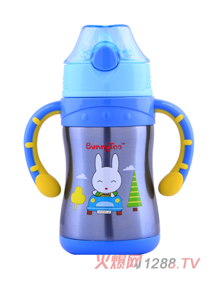 Bunnytoo彈蓋保溫學(xué)飲杯220ML藍色
