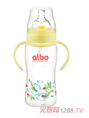 愛(ài)樂(lè)寶300mlPP自動(dòng)奶瓶黃