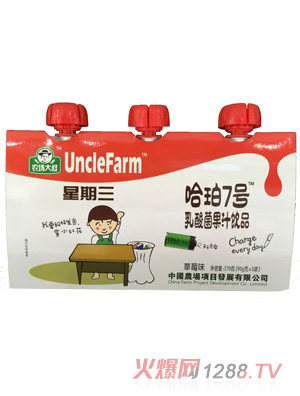 農(nóng)場(chǎng)大叔草莓味乳酸菌果汁飲品