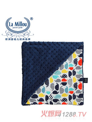 拉米洛巧柔豆豆毯新魔幻大藍鯨標(biāo)準(zhǔn)款勇氣海軍藍