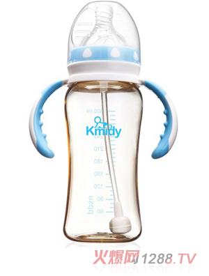 ���׵�PPSU�Ԅ�(d��ng)��ƿ300ml�{(l��n)ɫ