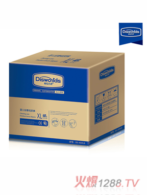 迪世樂(lè)園yinge輕奢紙尿褲XL 44片整箱