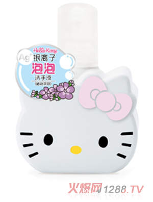 Hello Kitty初酷銀離子泡泡洗手液（植物萃?。?00ml