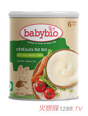 伴寶樂(lè)有機(jī)嬰幼兒混合蔬菜大米米粉