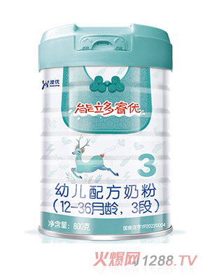 澳優(yōu)能立多睿優(yōu)幼兒配方奶粉（12-36月齡，3段）