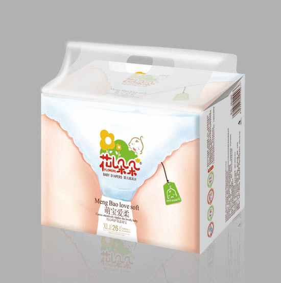 花兒朵朵萌紙寶愛柔嬰兒尿片XL26