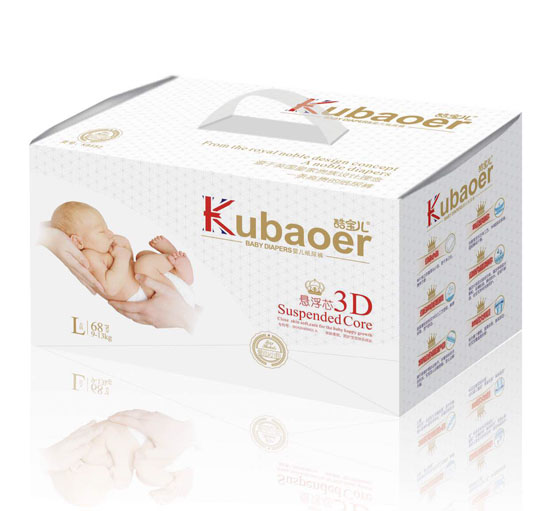 酷寶3D懸浮芯嬰兒紙尿褲L碼68片
