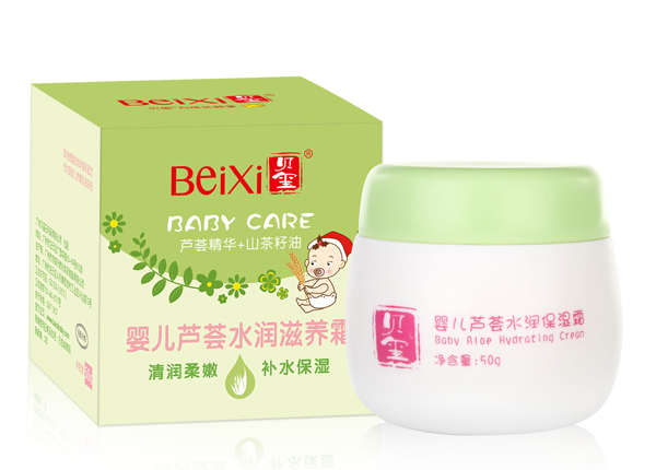 貝璽嬰兒蘆薈水潤保濕霜(50g)