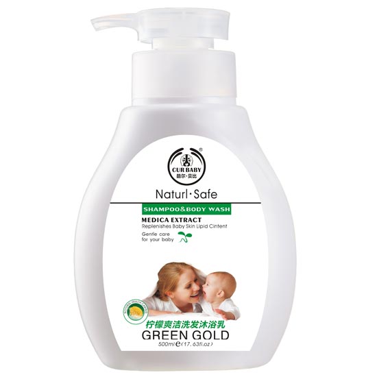 酷爾·貝比檸檬爽潔洗沐二合一500ml