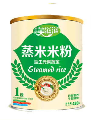 美滋滋益生元果蔬寶蒸米粉