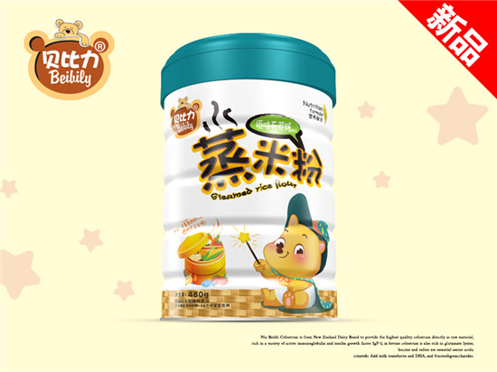 貝比力原味無(wú)蔗糖蒸米粉聽裝